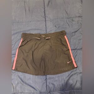 The Athletic Dept Gray Running Shorts Pink Stripe Size Small